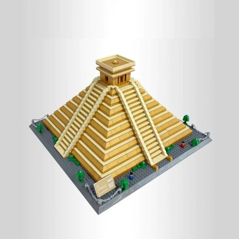 Конструктор Wange Піраміда Кукулькана, Мексика, 6225, Архітектура, 1340 дет., El Castillo Kukulkan - 5