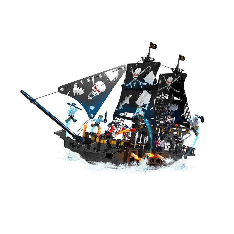 Конструктор Cogo Pirates Піратський корабель 3120, пірати Карибського моря, 807 дет. - 9