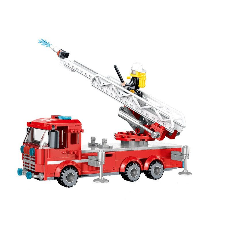 Конструктор Cogo Fire Пожежне реагування 3621, пожежна станція, 613 деталей, вертоліт - 8
