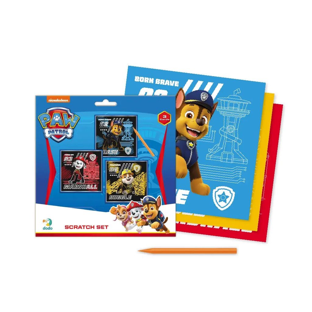 Набір Гравюр Paw Patrol Dodo 200193, Щенячий патруль, 3 картинки, scratch, Додо - 2