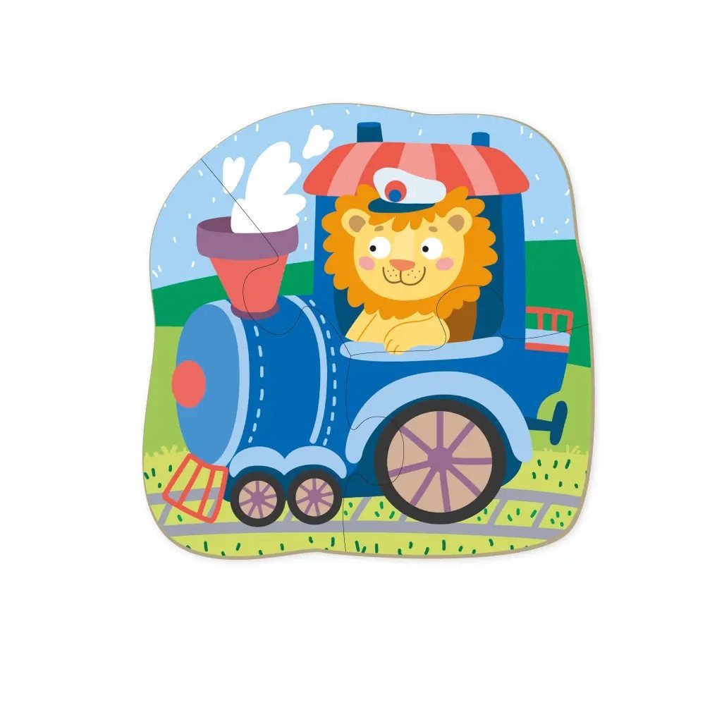 Дитячі пазли 6 в 1 Dodo Транспорт 300154, ДоДо, 2-3-4 елементів - 3