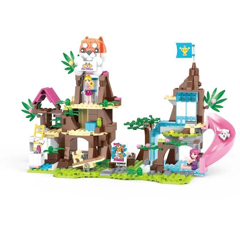 Конструктор Cogo Girls Парк розваг для тварин 4572, Pet Park, улюбленці, 632 дет., для дівчаток - 5