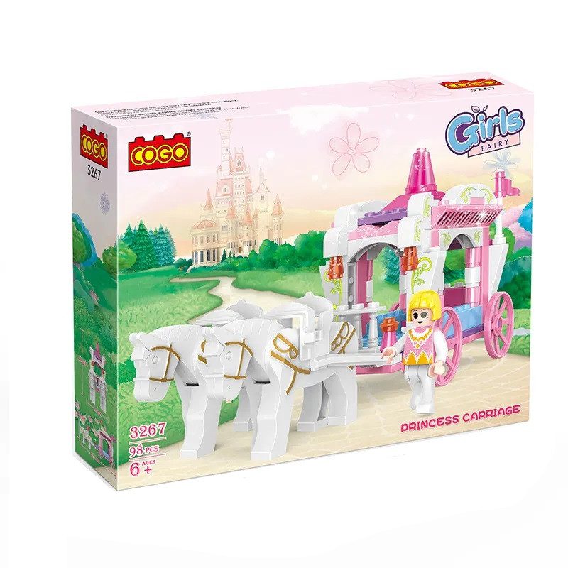 Конструктор Cogo Girls Карета 3267, Princess, 98 деталей, для дівчаток - 6