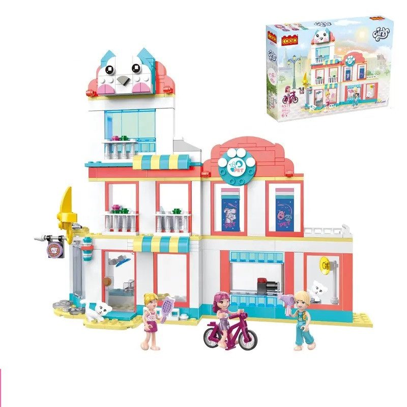 Конструктор Cogo Girls Зоосалон 4571, Pet Shop, вихованці, 366 дет., для дівчаток - 10