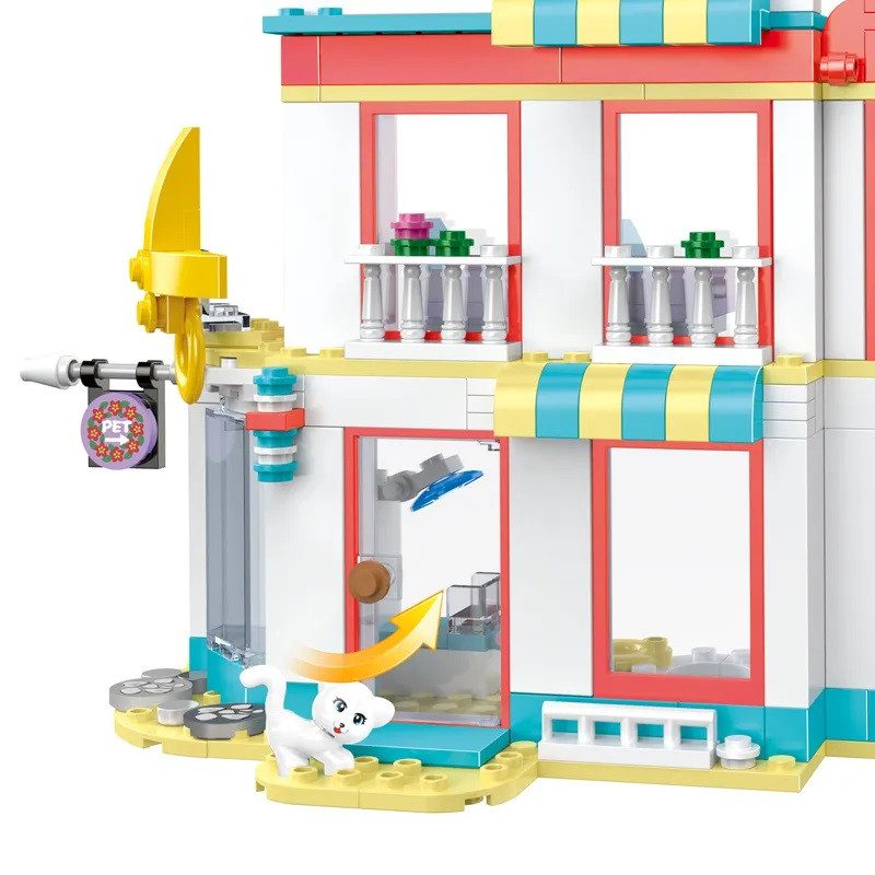 Конструктор Cogo Girls Зоосалон 4571, Pet Shop, вихованці, 366 дет., для дівчаток - 5