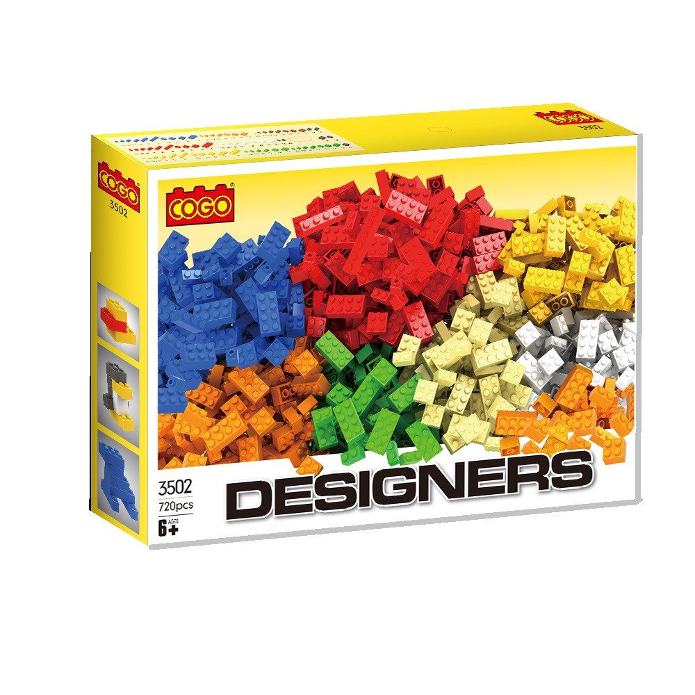Конструктор Cogo Designers 3502, прості блоки, 720 деталей, сумісні з іншими конструкторами - 2