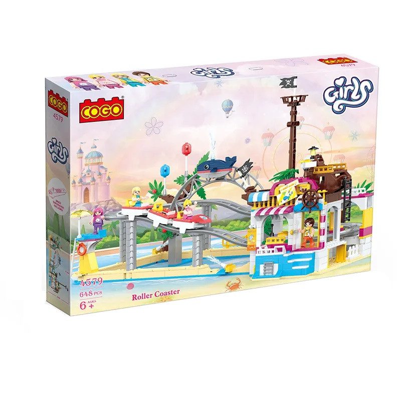 Конструктор Cogo Girls Парк атракціонів 4579, Roller Coaster, 648 дет., для дівчат - 3