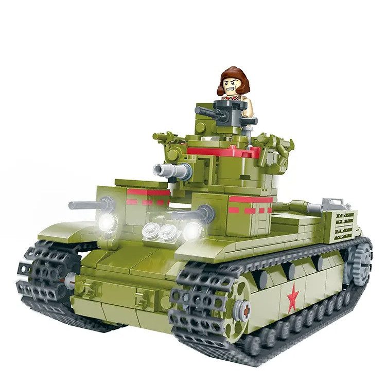 Конструктор Cogo World military Танк 7904, військовий танк Т-28, 774 детал - 4