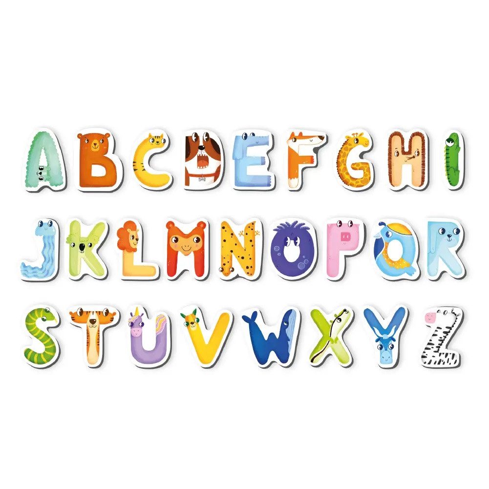 Моя перша англійська магнітна абетка, Dodo 200210, ДоДо, 26 магнітів, алфавіт - 4