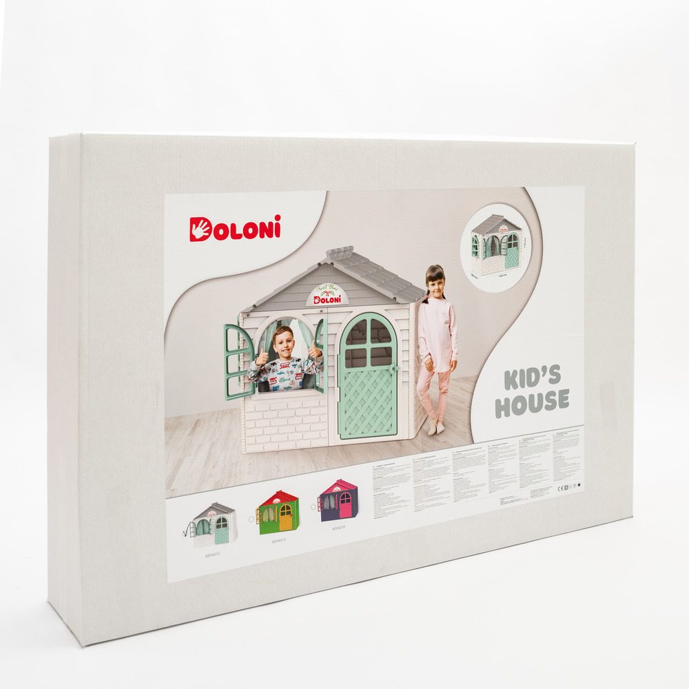 Дитячий будиночок зі шторками, Doloni Toys, арт. 02550/12 - 2