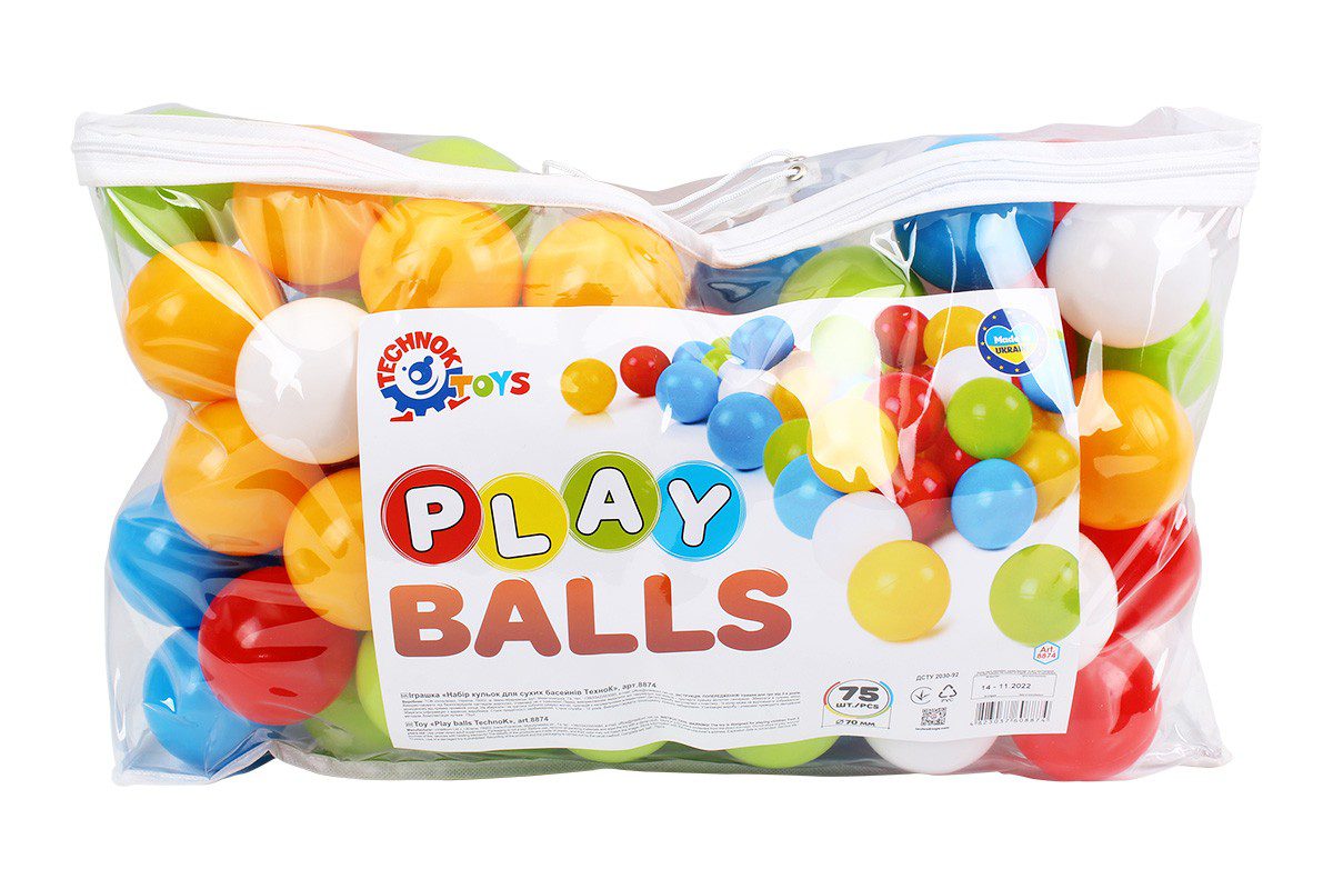 Набір кульок для сухих басейнів ТехноК (75 шт), арт. 8874 - 2