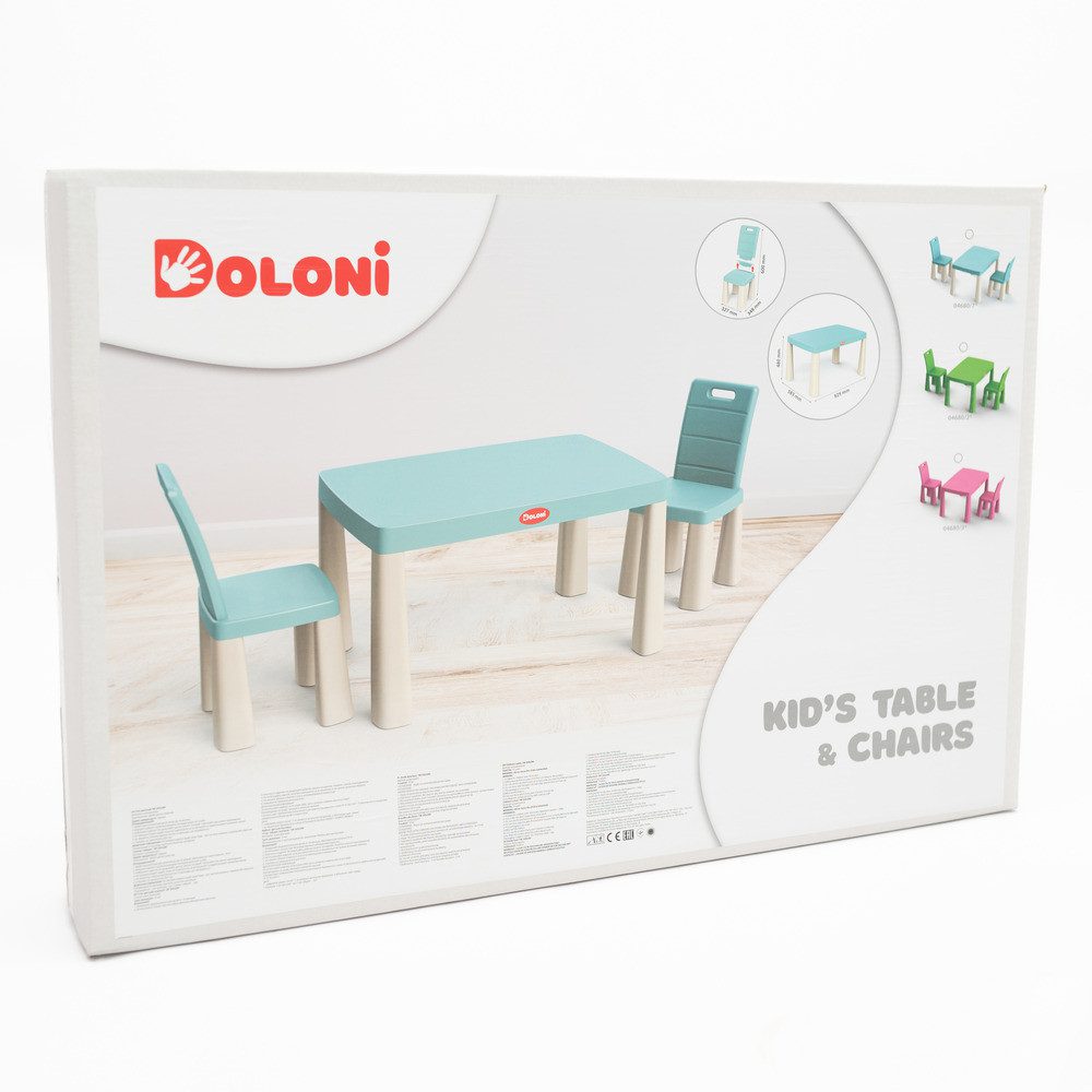 Ігровий набір Стіл та 2 стільчики Doloni Toys, арт. 04680/2 - 2