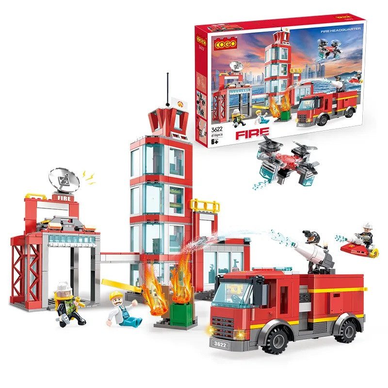 Конструктор Cogo Fire Пожежна станція, арт. 3622 - 4