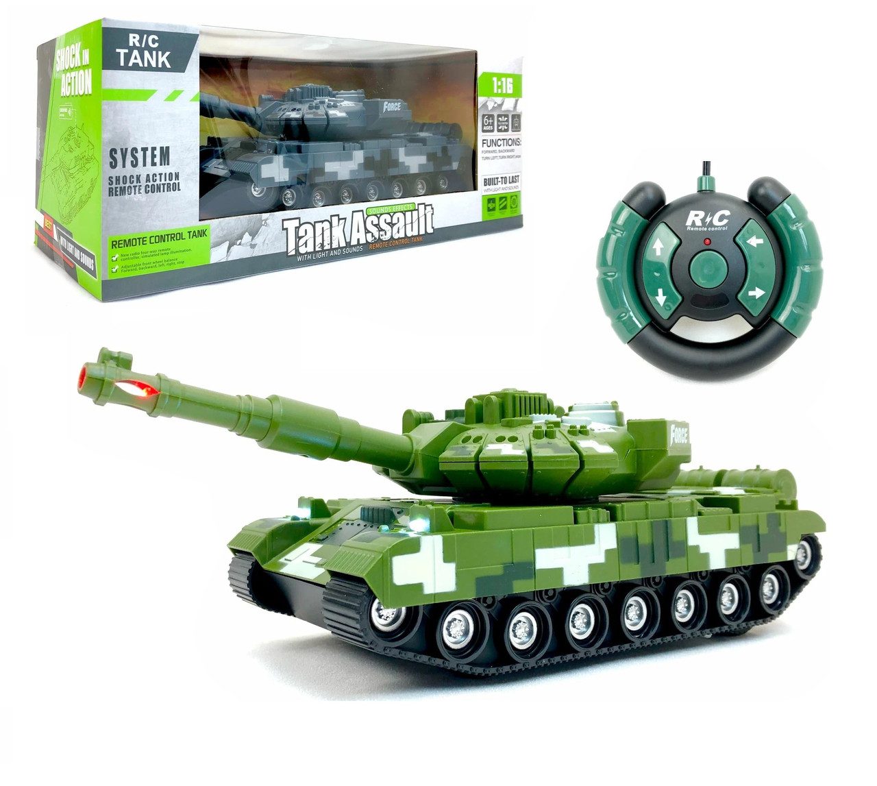 Танк на радіокеруванні Tank Assault, арт. Т9001А/В/С - 8