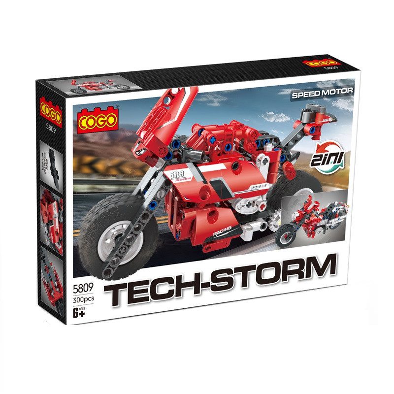 Конструктор Cogo Tech-Storm Спортивний мотоцикл (байк), арт. 5809 - 4