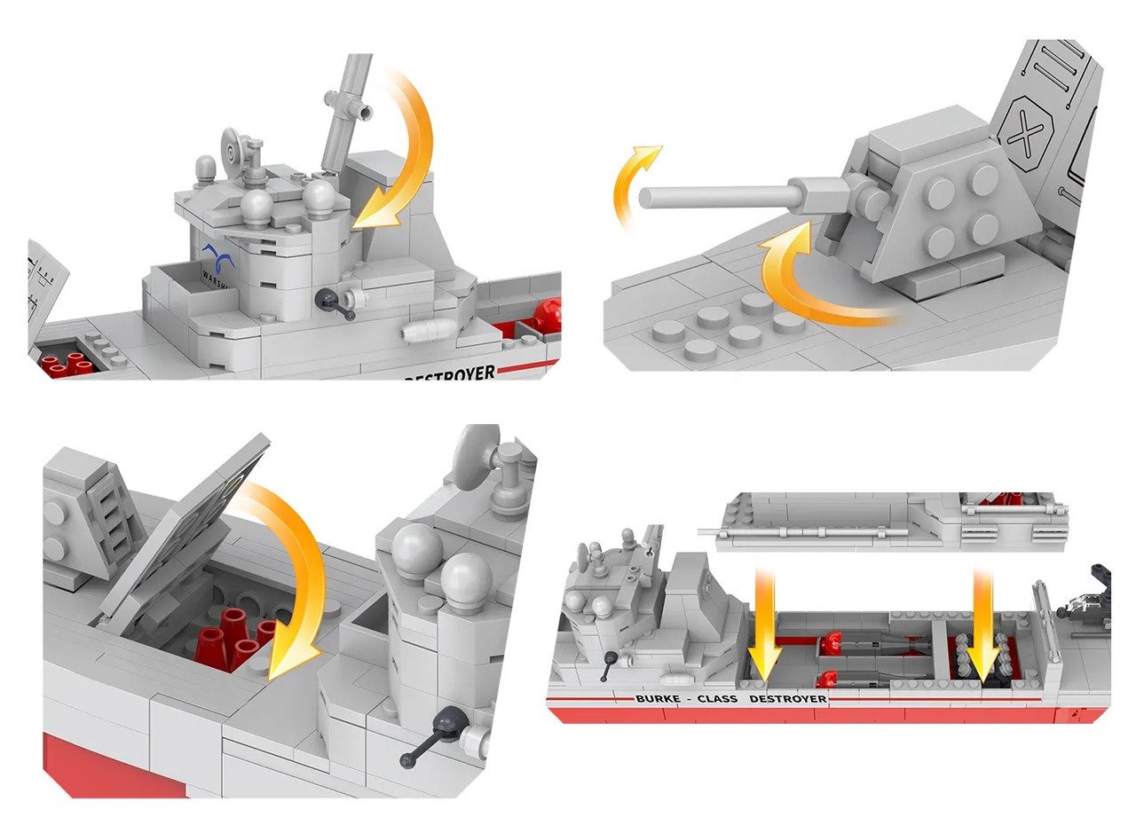 Конструктор Cogo World military Есмінець 052D, арт. 3387 - 2