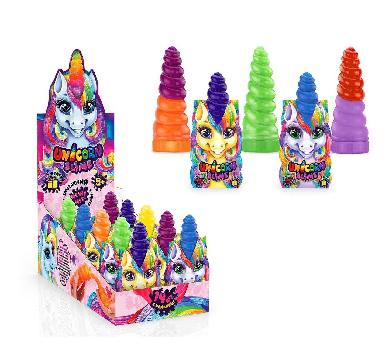 В'язка маса Unicorn Slime, Danko Toys, арт. UNS-02-01U - 3