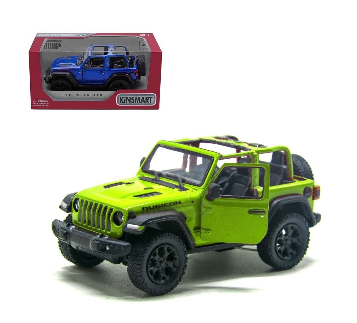 Модель джип Kinsmart Jeep Wrangler Open Top 5'' KT5412WA - 1
