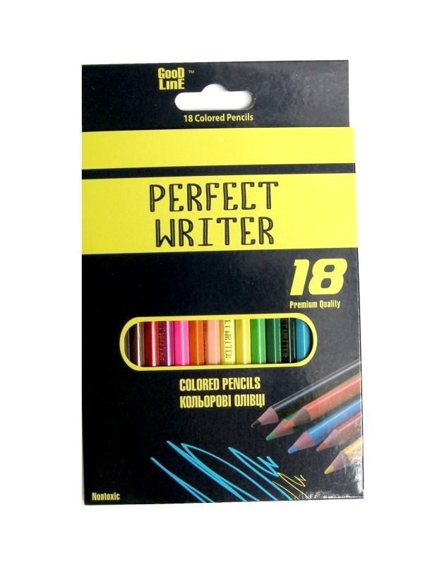 Набір кольорових олівців Perfect Writer (18 кольорів), арт. 082011 - 3