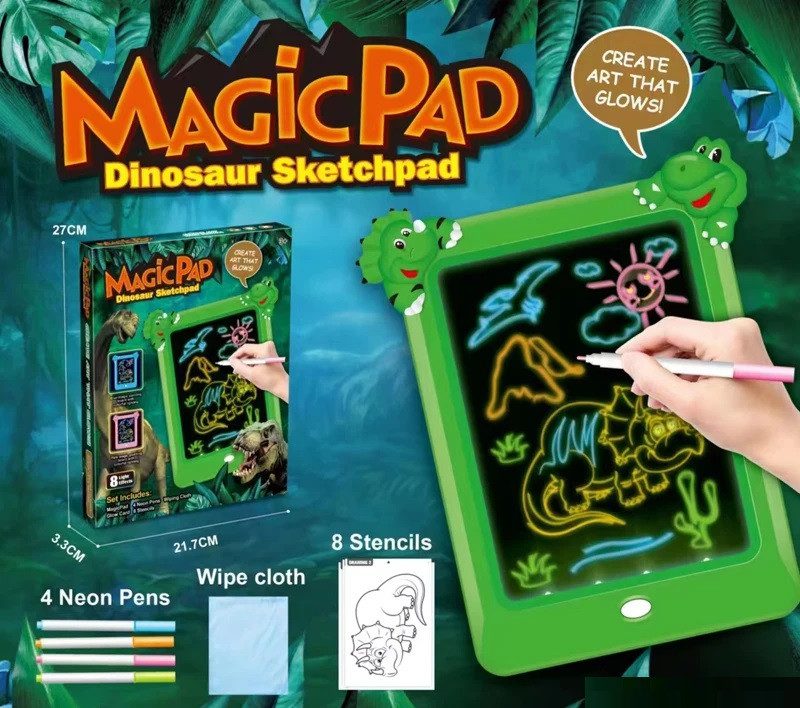 Дитячий LCD планшет Magic Pad Динозавр D4238 - 9