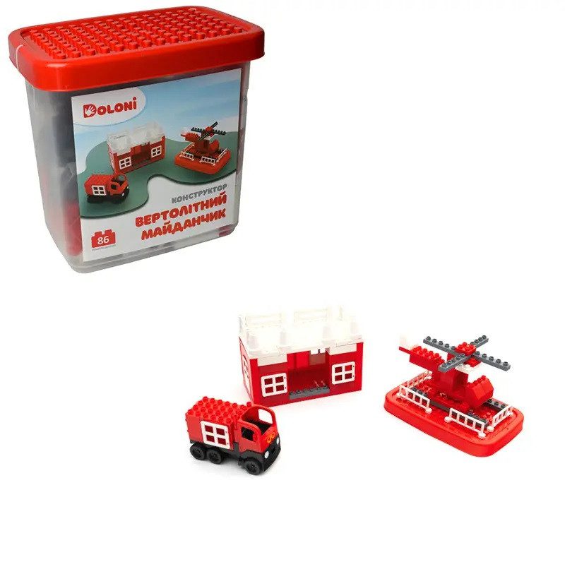 Конструктор Вертолітний Майданчик Doloni в пластиковому боксі 013888/31 - 3