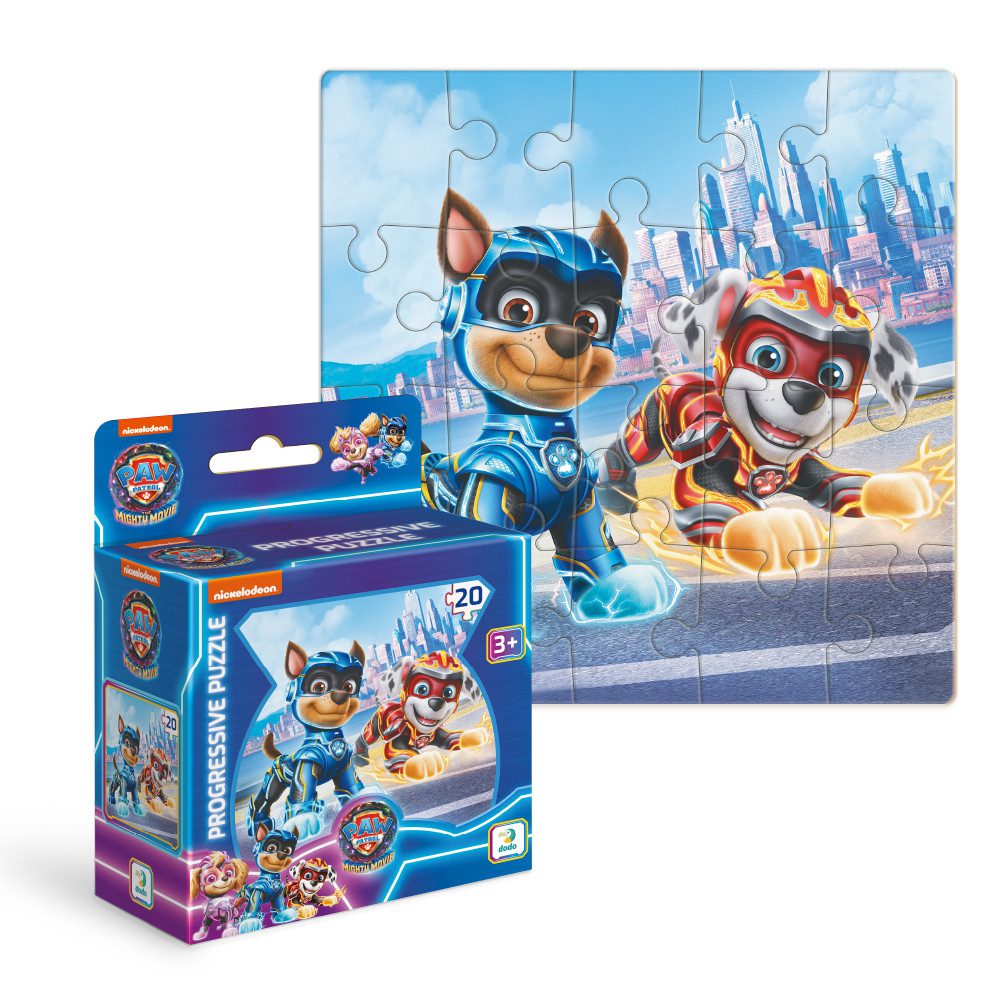 Дитячі пазли Paw Patrol Progressive Щенячий патруль Гонщик і Маршал Dodo, 200469 - 4