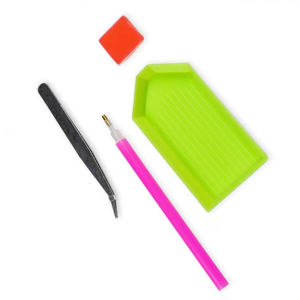 Алмазна мозаїка Strateg Дівчина на прогулянці 30х40 см KB104 - 3