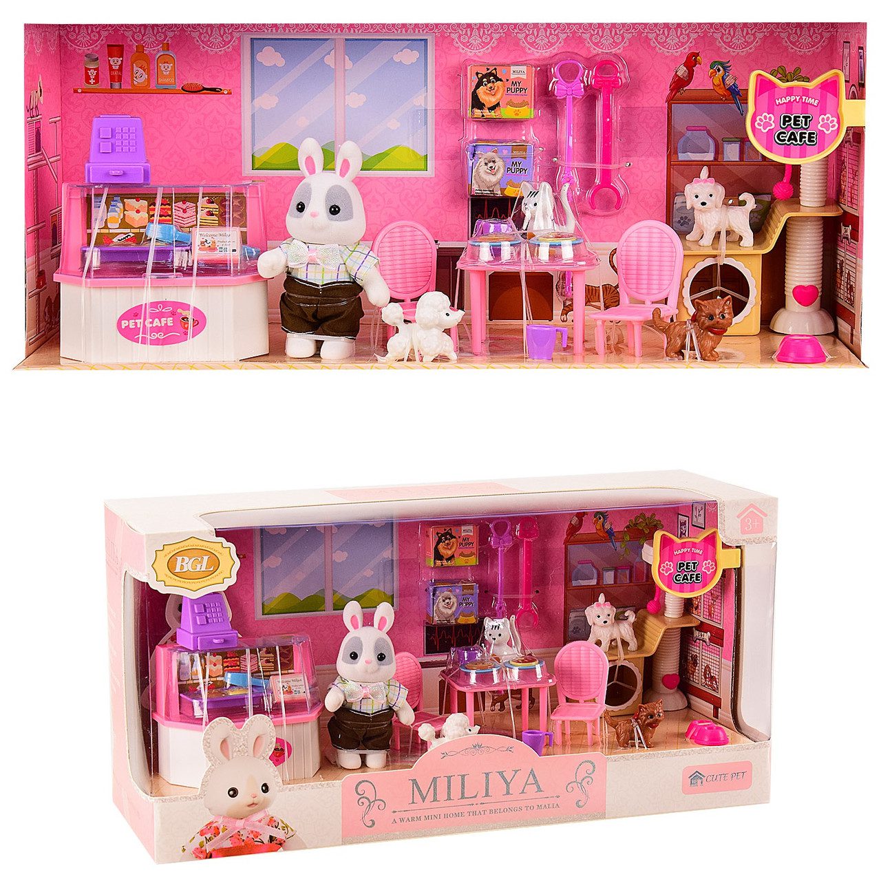 Ігровий набір із флоксовими тваринами Pet Cafe 55002-4 - 2