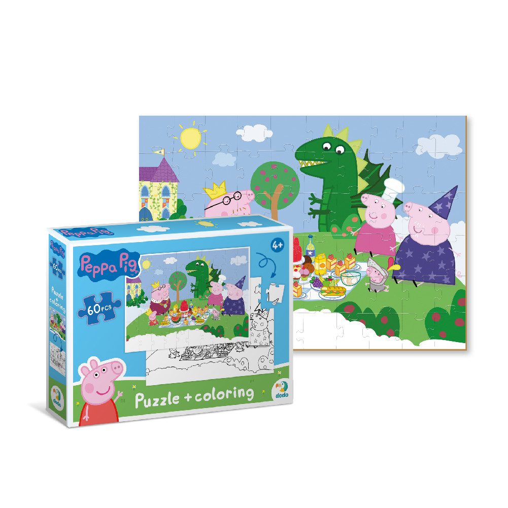 Дитячий пазл 2 в 1 Peppa Pig Казковий пікнік Dodo (60 елементів) 200118 - 3