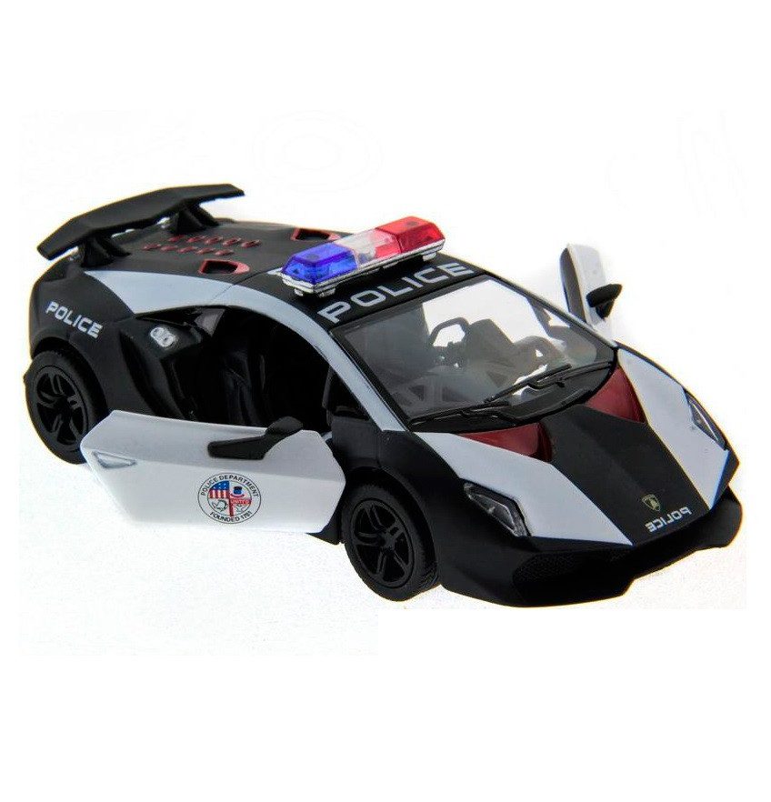 Модель легкова Kinsmart Lamborghini Sesto Elemento Police 5'' KT5359WP - 6