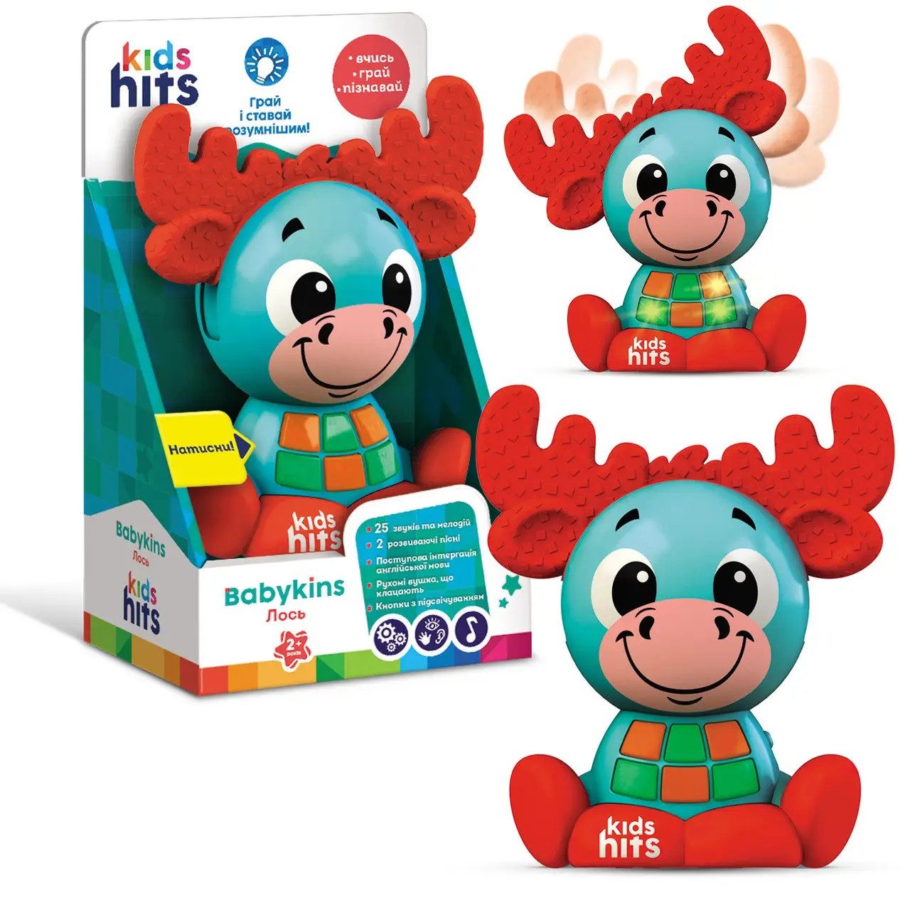 Музичний Лось Чарівні звірята Kids Hits KH10/001 - 1