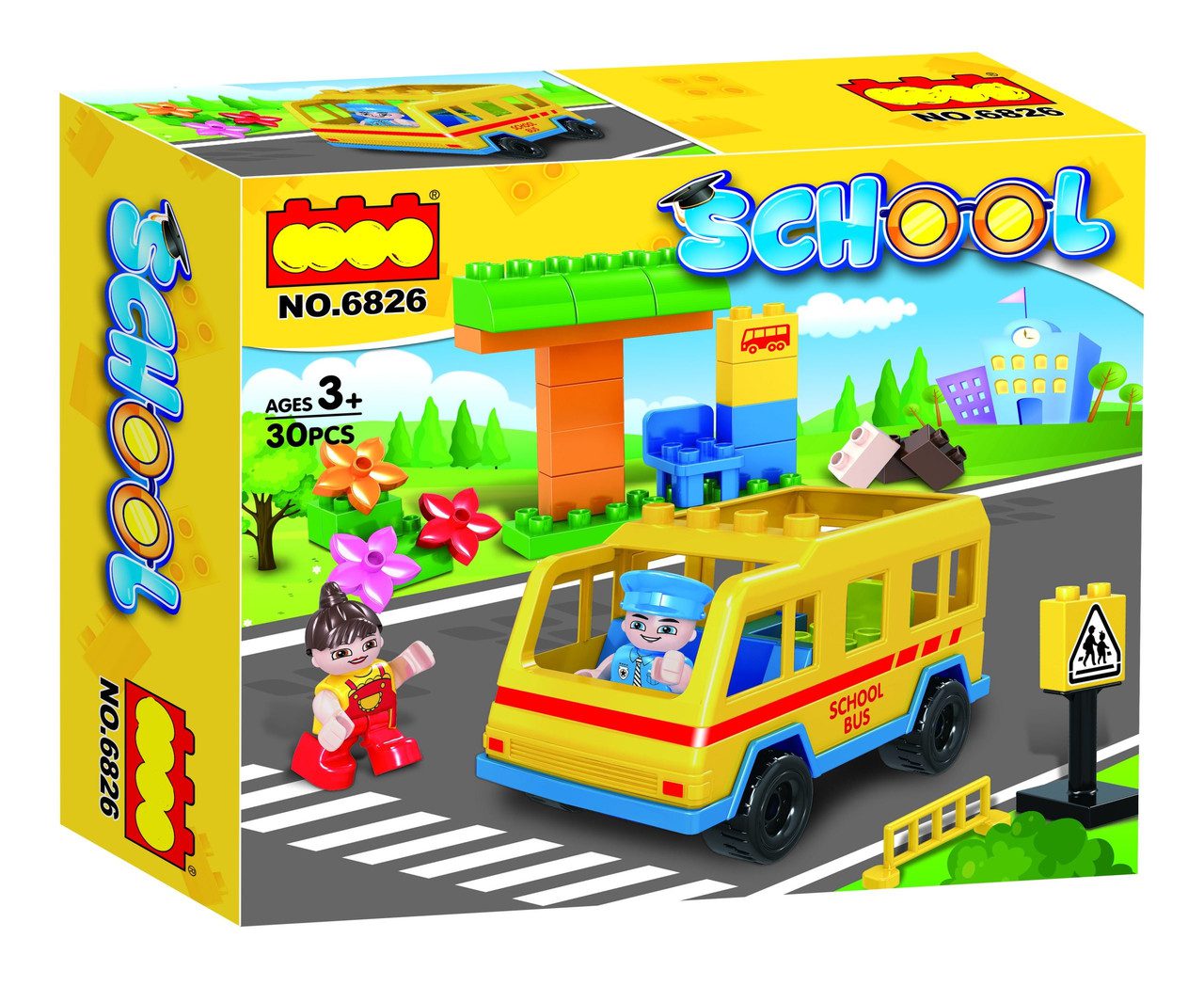Конструктор Shool Шкільний автобус (30 шт) 6826 - 4