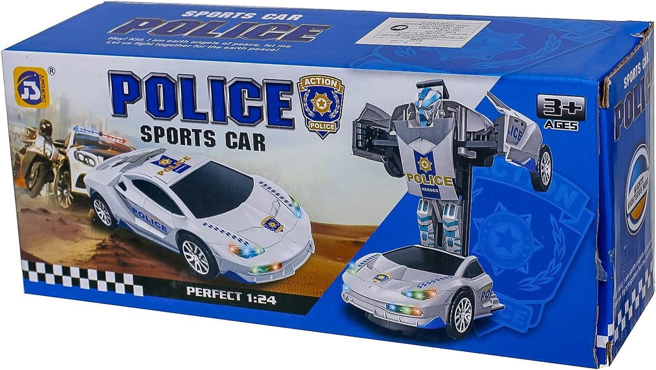 Дитячий робот-трансформер Police Sports Car 9904-1 - 4