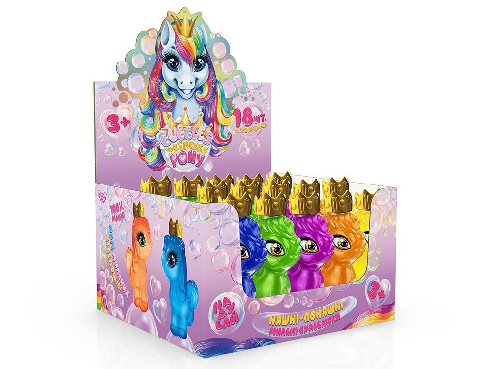 Мильні бульбашки Bubbles Princess Pony Danko Toys BPP-01-01U - 4