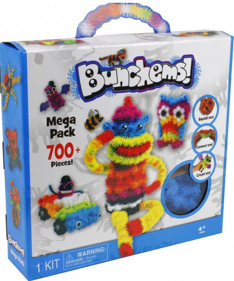 Дитячий конструктор липучка Bunchems 700pcs - 1