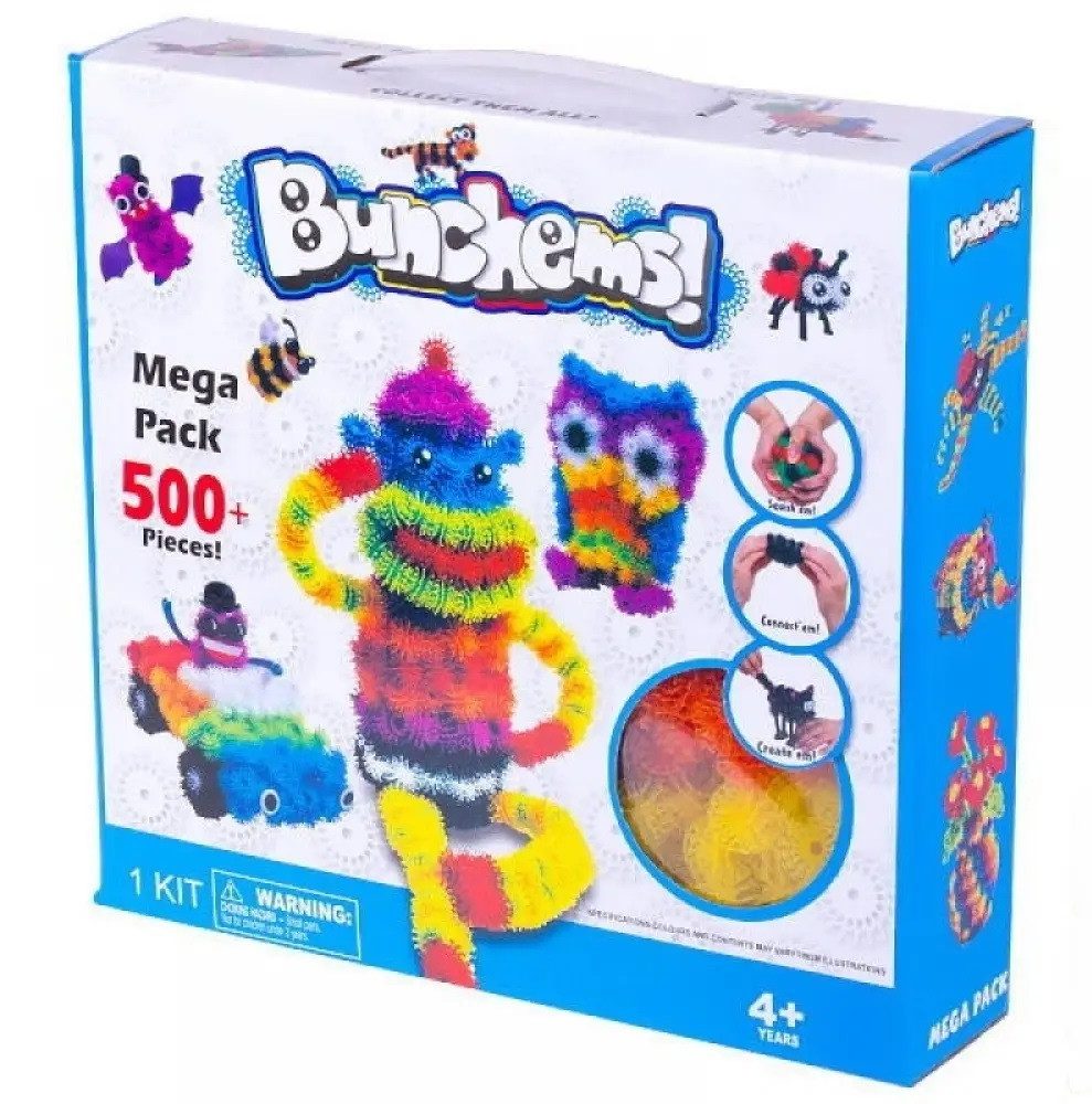 Дитячий конструктор липучка Bunchems 500pcs - 1