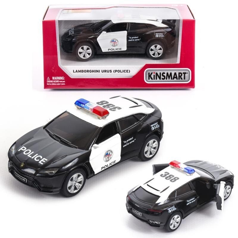 Модель джип Kinsmart Lamborghini Urus Police 5'' KT5368WP - 1