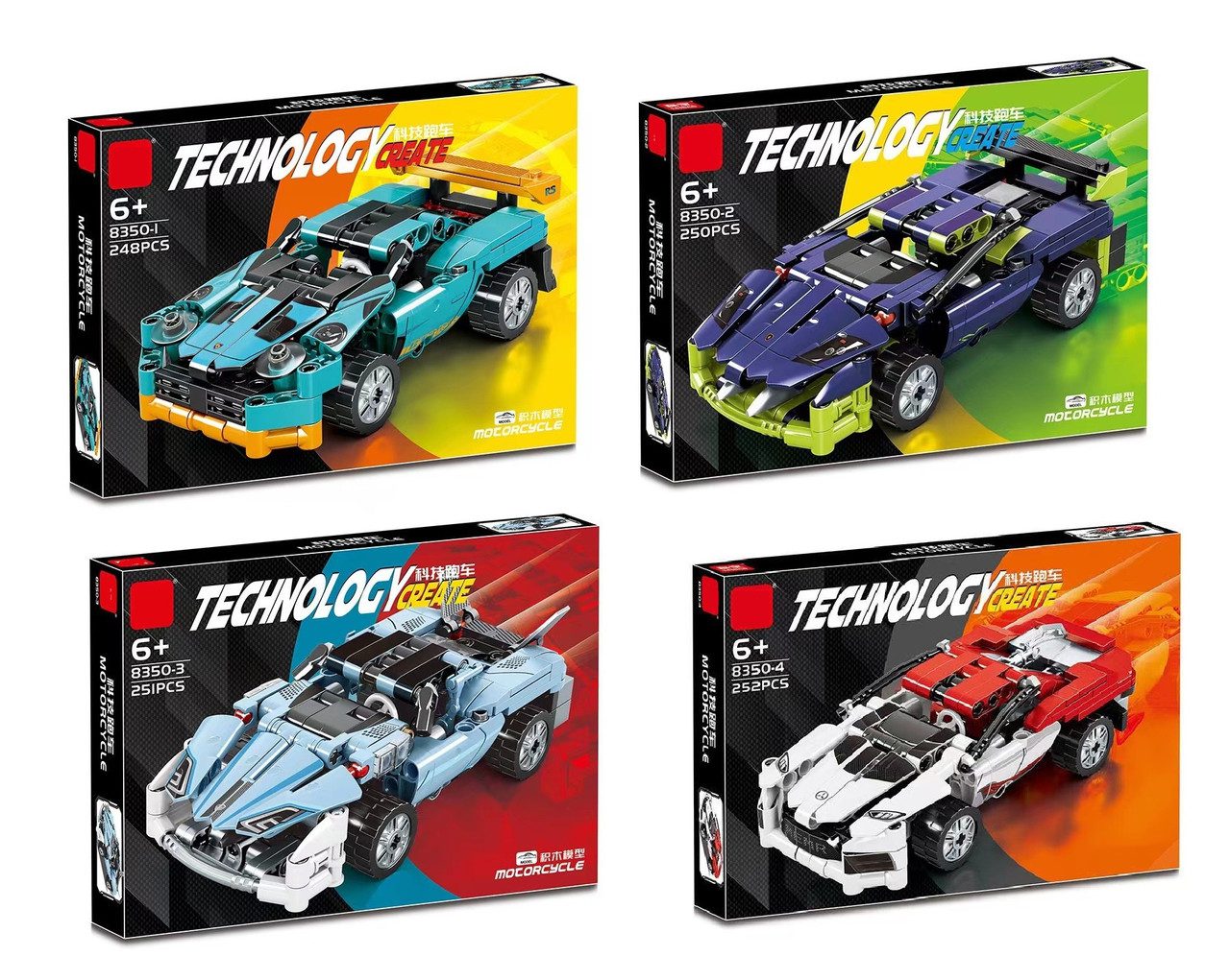 Конструктор Спорткар (248-252 pcs) 8350-1/4 - 1