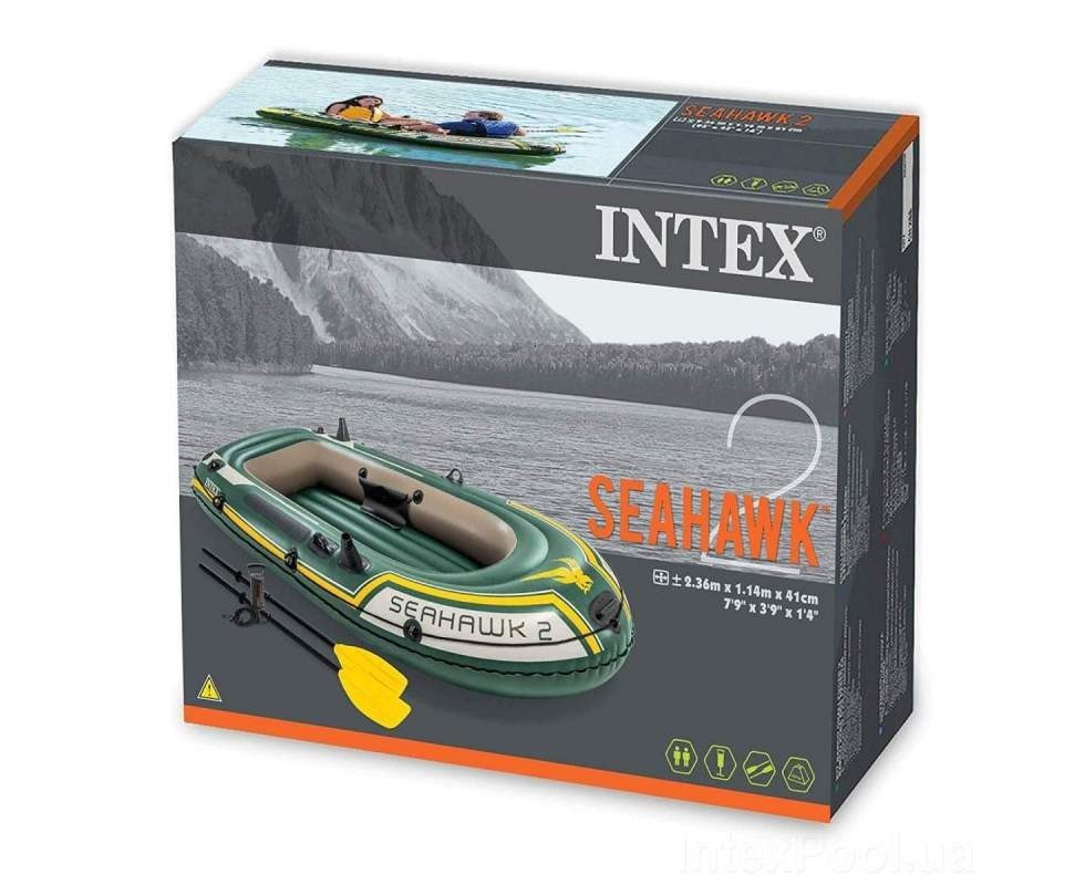 Надувний човен двомісний Seahawk 200 Intex 68347 - 3