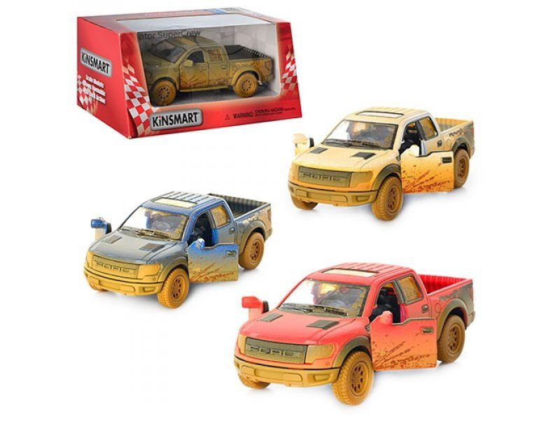 Модель пікап Kinsmart Ford F-150 SVT Raptor-Supercrew 5'' KT5365WY - 1