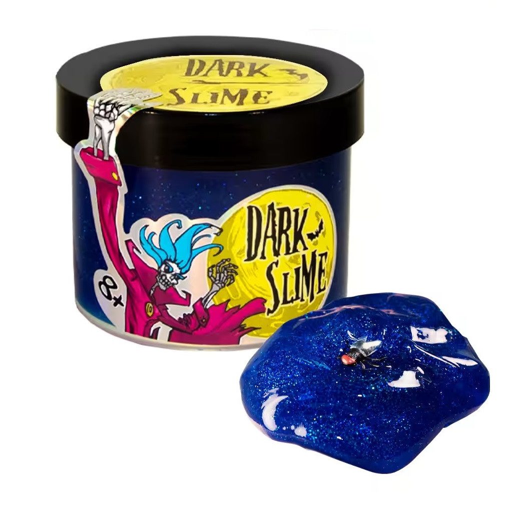 Слайм Strateg Dark slime з декором (100 г) 71829 - 6