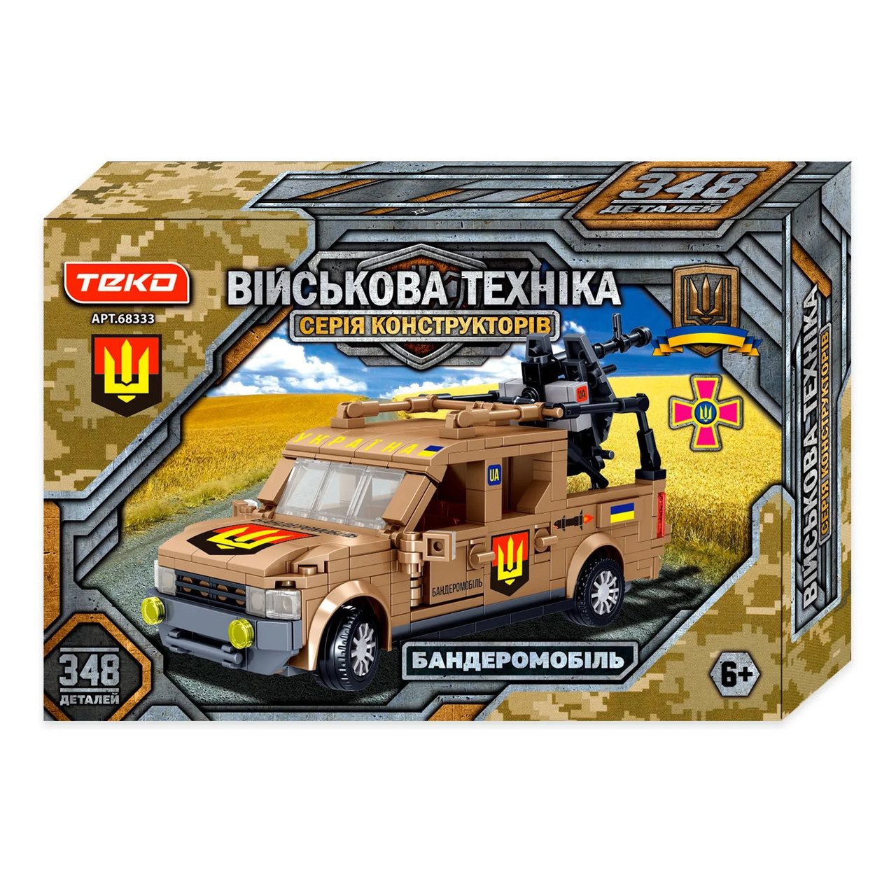 Конструктор Teko Військова техніка Бандеромобіль (482 дет.) 68333 - 1