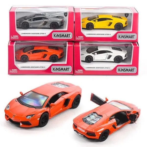 Модель легкова Kinsmart Lamborghini Aventador 5'' KT5355W - 1