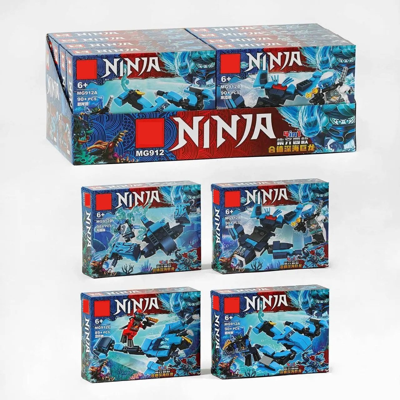 Конструктор Герої Ninja (89-96 дет.) MG 912 - 1