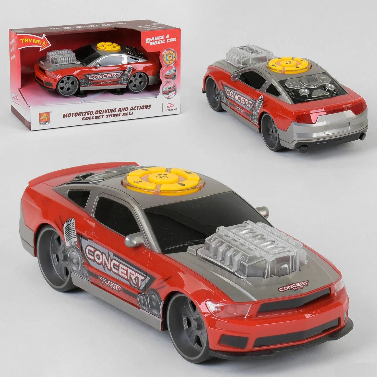 Іграшкова спортивна машинка на батарейках WY 100 A - 2