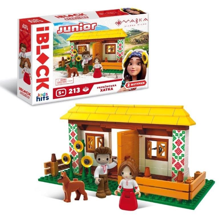 Конструктор IBLOCK Junior МАВКА Українська хата (213 дет.) PL-921-521 - 1