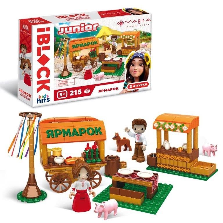 Конструктор IBLOCK Junior МАВКА Ярмарок (215 дет.) PL-921-522 - 1