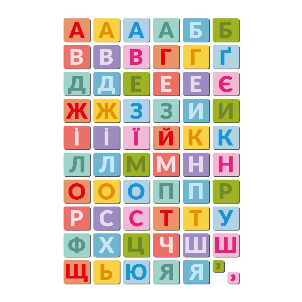 Магнітні літери. Великий набір (60 магнітів) Dodo 200273 - 2