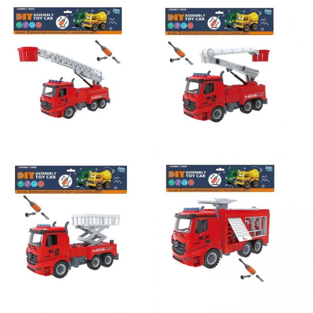 Конструктор із викруткою Пожежна техніка (на шурупах) BS35/BS36/BS37/BS39 - 1