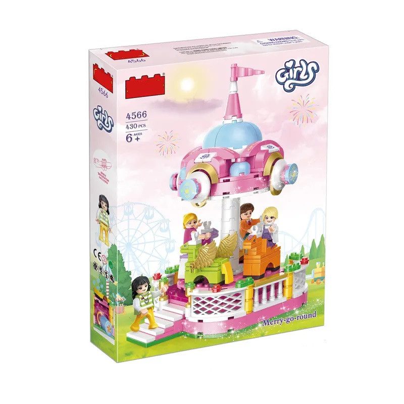 Конструктор Girls Парк розваг/Карусель (430 дет) 4566 - 4